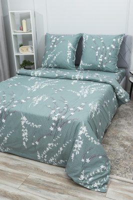 Пододеяльник перкаль Арабис-1 зеленый